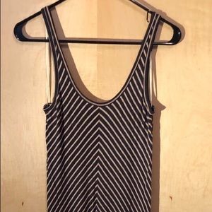 Bella Luxx striped navy maxi dress